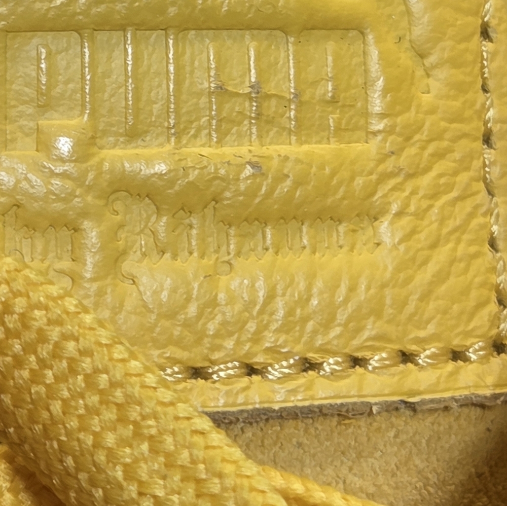 PUMA Rihanna X Fenty Yellow Pink Creeper Shoes Suede Platform 8.5 - Picture 15 of 16